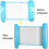 2 Pack Inflatable Foldable Water Hammocks with Mesh Seat and Headrest, Premium Nylon for Pool 2