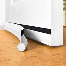 Self Adhesive Door Seal Strip, 94 cm Under Door Draught Excluder, Weatherproof Soundproof, White