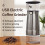 Stainless Portable Electric Coffee Grinder Ceramic Grinding Coffee Beans Grinder USB Rechargeable Kitchen Smash Machine 3