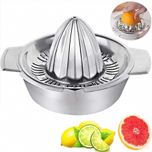 Presse-agrumes manuel en acier inoxydable 304 avec récipient de 300 ml, presse-citron de 12,5 cm compatible lave-vaisselle