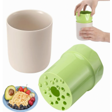 Handmatige roterende appelrasp, handrasp voor fruit en groenten zoals appels, peren en aardappelen, gemakkelijk in gebruik.
