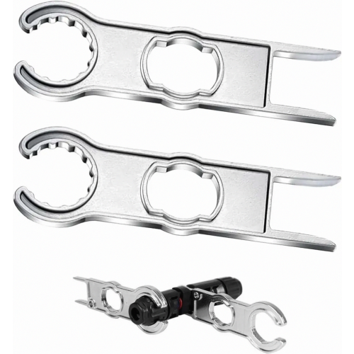 2 Piece Plug In Aluminium Assembly Tool Spanner Set for Solar Connector Plug and Socket Disconnection