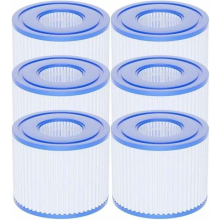 Poolfilterkartuschen Typ VI, kompatibel mit den Pumpen 90352E, 58323E, 58323, 58324 und 90427E, 107 x 79 mm, 6er-Pack