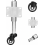 Spring Loaded Gate Support Roller for Sliding Gates, Heavy Duty Guide Wheel for Large Doors 1