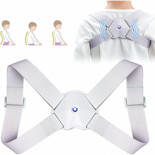 Posture Corrector for Kids, Smart Back Support Brace with Vibration Sensor, Adjustable Upper Back Belt 2