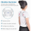 Posture Corrector for Kids, Smart Back Support Brace with Vibration Sensor, Adjustable Upper Back Belt 4