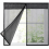 Mosquito Net for Windows, Magnetic Fly Screen Mesh with Hook and Loop Tape, Black, 100 x 120 cm 1