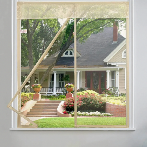 Mosquito Net for Windows, Magnetic Fly Screen Mesh with Hook and Loop Tape, Black, 100 x 120 cm 1