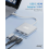 USB C HDMI Multiport Adapter, 4K, 100W PD, USB 3.0 5Gbps Data Port, Silver, for USB C Laptops and Tablets 2