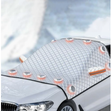 Winterse autoruitbescherming met 10 magneten, opvouwbaar, tegen vorst en sneeuw, geschikt voor de meeste auto's en SUV's.