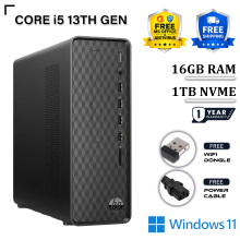HP Desktop PC - Core i5 16GB Ram 1TB NVME - Windows 11 - Refurbished