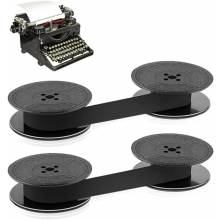 4 Pack Typewriter Ribbon, 10 m Black Ink Ribbon for DIN 2103, DIN 32755 and Other Vintage Typewriters