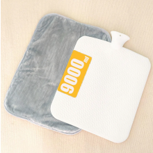 Extra Large 9000 ml Hot Water Bottle with Soft Grey Flannel Cover for Winter Warmth and Cosy Comfort