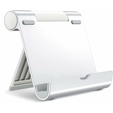 Verstelbare, draagbare tabletstandaard, dockhouder compatibel met tablets van 7 tot 13 inch, voor gebruik op bureau en onderweg.