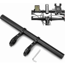 30cm Aluminium Bike Handlebar Extender Mount, Extension Bar for 18-34mm Handlebars, Lights, Phone and GPS