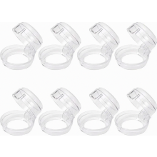 8 Pack Cooker Knob Child Safety Covers, Stove and Oven Control Guards, Fits Knobs up to 6 cm, 4 cm High