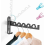 Foldable Wall Mounted Clothes Rack, Aluminium Clothes Hanger Hook for Laundry Bathroom Balcony, Black 1
