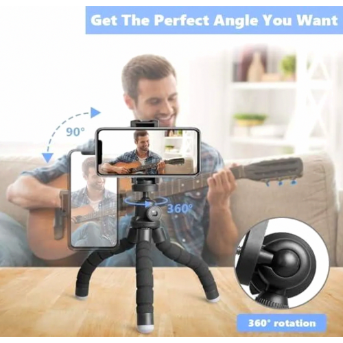 Handy Mini Tripod Stand for Smartphone and Camera with Wireless Remote, Portable Tabletop Holder 2