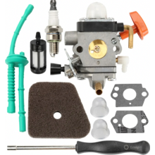Vergaser-Reparatursatz für FS90, FS110, FS130, KM110 und KM130 Freischneider mit Zündkerze, Kraftstoffleitung und Dichtungssatz