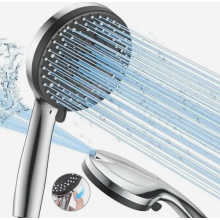 Hogedrukdouchekop met 10 sproeistanden, waterbesparende handdouche voor bad, tegels en het reinigen van huisdieren.