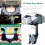 Adjustable Retractable Car Phone Holder, Multifunctional Rearview Mirror Mount, Rotating Design 3
