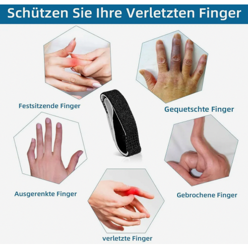 10 Pack Adjustable Trigger Finger Splints and Toe Correctors, Breathable Supports for Fingers and Overlapping Toes 1