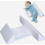Baby Side Sleeper Positioning Pillow, Anti Rollover Triangle Support Cushion, Soft White Bedding 2