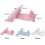 Baby Side Sleeper Positioning Pillow, Anti Rollover Triangle Support Cushion, Soft White Bedding 3