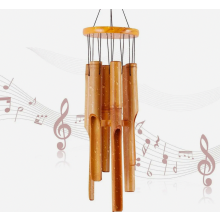 Large Bamboo Wind Chime, 81 cm Wooden Memorial Wind Chimes for Indoor Outdoor Garden Patio Home Decor