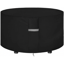 Waterproof Garden Furniture Cover, Windproof UV Resistant Oxford Fabric, 120 cm Diameter, for Patio Tables
