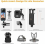 Action Camera Accessory Kit with Chest Mount, Backpack Strap, Shoulder Harness, Rotating Head Strap and Wrist Strap 5