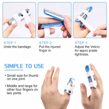 Finger Splint Set, 3 Pack Finger Guards for Broken Fingers, Arthritis, Knuckle Support and Immobilisation