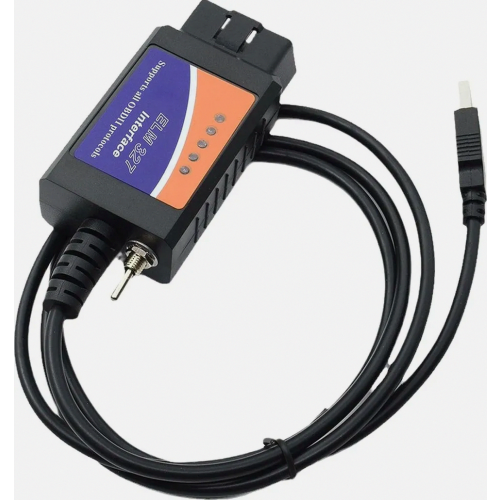 ELM327 OBD2 USB Scanner Adapter, MS-CAN HS-CAN Diagnostic Interface v1.5 for PC, Multilingual