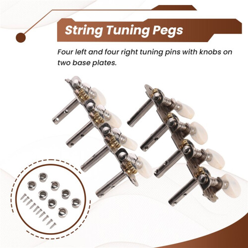 Mandolin String Tuning Pegs Machine Heads String Tuning L+R Pegs for Mandolin Instruments Accessory Part 1