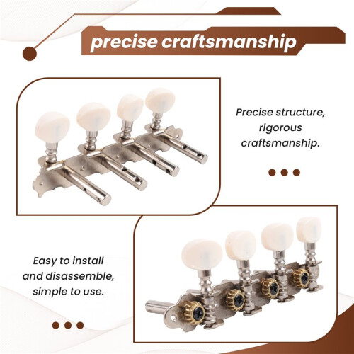 Mandolin String Tuning Pegs Machine Heads String Tuning L+R Pegs for Mandolin Instruments Accessory Part 2