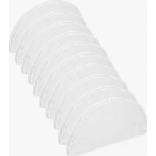 Set van 10 plastic schouderhoezen voor kleding, stofwerende kledingbeschermers voor pakken, jassen en jacks.