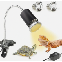 25W Reptielenwarmtelamp met clip, E27 UV-terrariumlamp voor schildpadden, hagedissen en spinnen