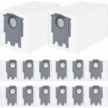 14-delige set stofzakken voor Q Revo, Saros 10, 10R, S8 MaxV, QV 35A, Qrevo Pro, Plus, MaxV, Master, Curv