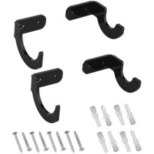 MiOYOOW Baseball Bat Wall Mount 2 Pack Acrylic Bat Holder Display Hanger with Hidden Screws