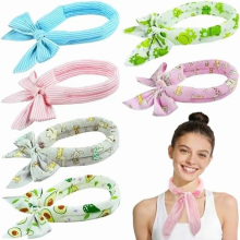 Paquete de 6 toallas refrescantes, bufandas y diademas de enfriamiento instantáneo con hielo para ciclismo, deportes, fitness y actividades