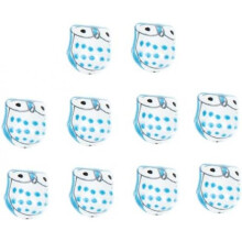 STOBAZA Owl Ceramic Beads 10Pcs Lightweight DIY Bracelet Necklace Jewelry Making Supplies