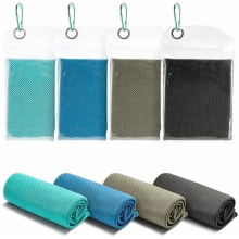 Toallas deportivas refrescantes para cuello y cara, para entrenamiento y gimnasio, 102 x 31 cm, paquete de 4, negro, gris, aguamarina y azul