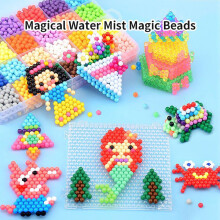(lors, 11,000 capsules) Water Spray Magic Beads DIY Handmade Fuse Beads Toy Self-Adhesive Puzzle Educational Gift 1000Pcs
