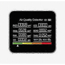 Air Quality Monitor 9 in 1 CO2 Meter Carbon Dioxide Detector CO2 CO TVOC HCHO PM2.5 PM1.0 PM10 Tempe