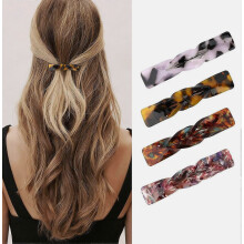 4 kleine Haarspangen für Damen, Schildpatt-Acetat, kleine Haarclips für dünnes, feines Haar