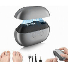 Electric Nail Clipper for Seniors, Upgraded 3-in-1 Electric Automatic Nail Clipper for Thick Toenails with LED Light, Perfect for People with