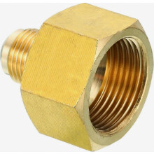 Adaptateur évasé en laiton 3/4 po femelle vers 3/8 po mâle, raccord évasé pour conduites d'air et de gaz, réfrigération, CVC