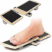Balansplank voor één voet voor enkelversterking en fysiotherapie - Antislip houten wiebelplank voor verstuikingen en houdingscorrectie bb