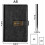 Diary with lock, A5 PU leather journal with lock 240 pages, Vintage lock journal password protected notebook black 5