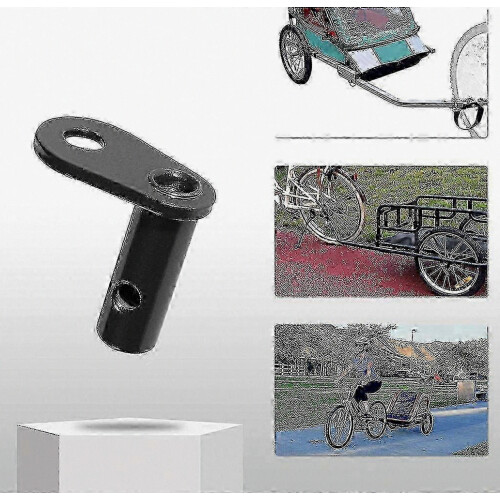 Steel Bicycle Trailer Hitch Adapter for Baby Pull Head Coupler Attachment Mount Accessory 2